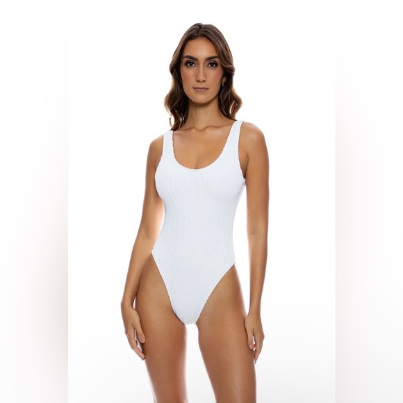 Luli Fama Pura Curiosidad White Textured Tank One Piece Size Large - Picture 1 of 11